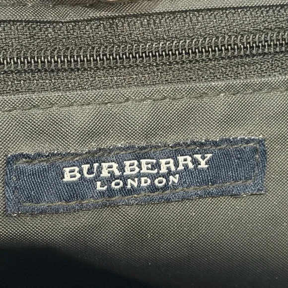 Burberry London Black and Red Plaid Tote Bag EUC - Picture 6 of 10